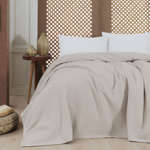 Πικέ μονή waffle Art 1990 Sand  170x240 Μπεζ Beauty Home