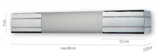 Μετόπη Αλουμινίου MTA66 Inox Strass - Image 2