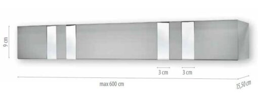 Μετόπη Αλουμινίου ME43 Inox - Image 2
