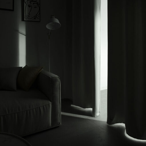 Κουρτίνα Blackout σκίασης με 8 κρίκους Art 8400  140x270 Γκρι  - Image 4