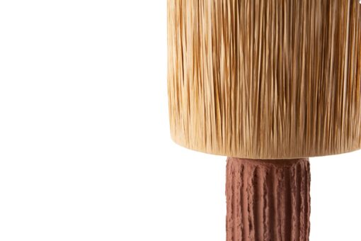 Επιτραπέζιο Φωτιστικό Brava Raffia Terracotta (36x36x60)  0880003 - Image 3