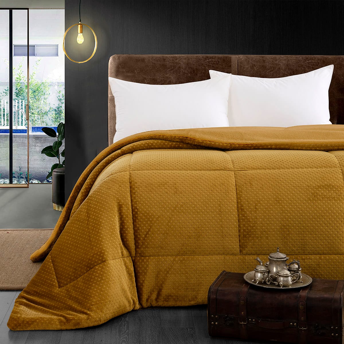 Beauty Home Κουβερτοπάπλωμα υπέρδιπλο Art 11054 220x240 Κίτρινο 3 Beauty Home Κουβερτοπάπλωμα υπέρδιπλο Art 11054 220x240 Κίτρινο