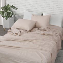 Beauty Home Σετ παπλωματοθήκη υπέρδιπλη Hilton Art 11151 230x250 Μπεζ