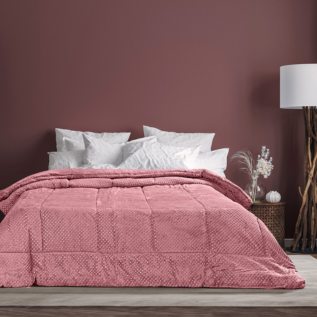 Beauty Home Κουβερτοπάπλωμα υπέρδιπλο Art 11537 220x240 Ροζ 3 Beauty Home Κουβερτοπάπλωμα υπέρδιπλο Art 11537 220x240 Ροζ