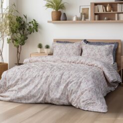 Beauty Home Σετ σεντόνια υπέρδιπλα Art 12213 Renata 100% Βαμβακοσατέν 300tc 240x270 Μπεζ