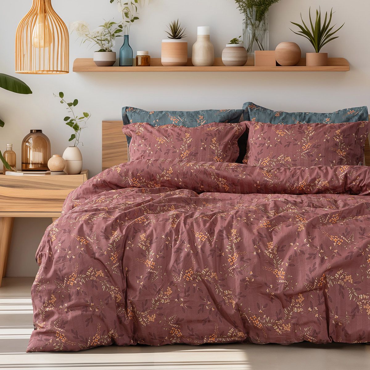 Beauty Home Σετ πάπλωμα υπέρδιπλο Art 12216 Indra 100% Βαμβακοσατέν 300tc 220x240 Σάπιο μήλο 3 Beauty Home Σετ πάπλωμα υπέρδιπλο Art 12216 Indra 100% Βαμβακοσατέν 300tc 220x240 Σάπιο μήλο