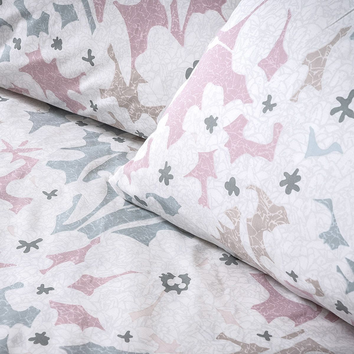 Beauty Home Σετ πάπλωμα μονό Ninet Art 12252 160x240 Γκρι,Ροζ 4 Beauty Home Σετ πάπλωμα μονό Ninet Art 12252 160x240 Γκρι,Ροζ - Image 2