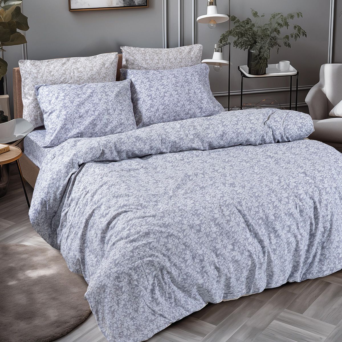 Beauty Home Σετ παπλωματοθήκη φανελένια μονή Flame Art 12631 160x240 Γκρι 3 Beauty Home Σετ παπλωματοθήκη φανελένια μονή Flame Art 12631 160x240 Γκρι