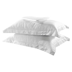 Beauty Home Σετ παπλωματοθήκη υπέρδιπλη Dobby Cotton Rich Blend Art 1381 230x250 Λευκό