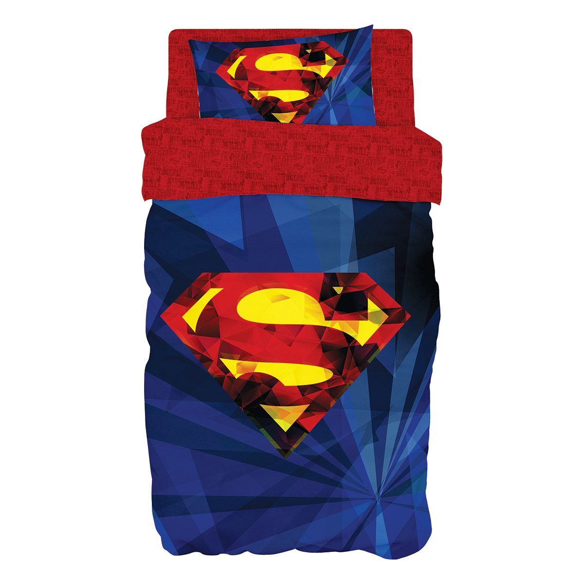 Beauty Home Σετ πάπλωμα μονό Art 6187 Superman 160x240 Μπλε 3 Beauty Home Σετ πάπλωμα μονό Art 6187 Superman 160x240 Μπλε