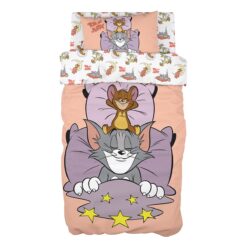 Beauty Home Σετ πάπλωμα μονό Art 6194 Tom and Jerry 160x240 Εμπριμέ