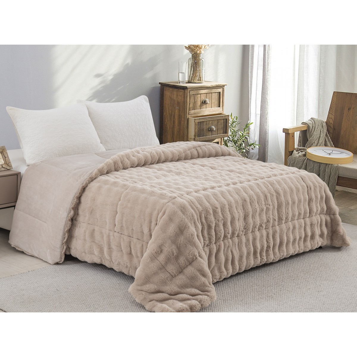 ΚΟΥΒΕΡΤΟΠΑΠΛΩΜΑ ΓΟΥΝΑ/FLANNEL ΥΠΕΡΔΙΠΛΟ 220X240 ADAM HOME (910) TAUPE 3 ΚΟΥΒΕΡΤΟΠΑΠΛΩΜΑ ΓΟΥΝΑ/FLANNEL ΥΠΕΡΔΙΠΛΟ 220X240 ADAM HOME (910) TAUPE