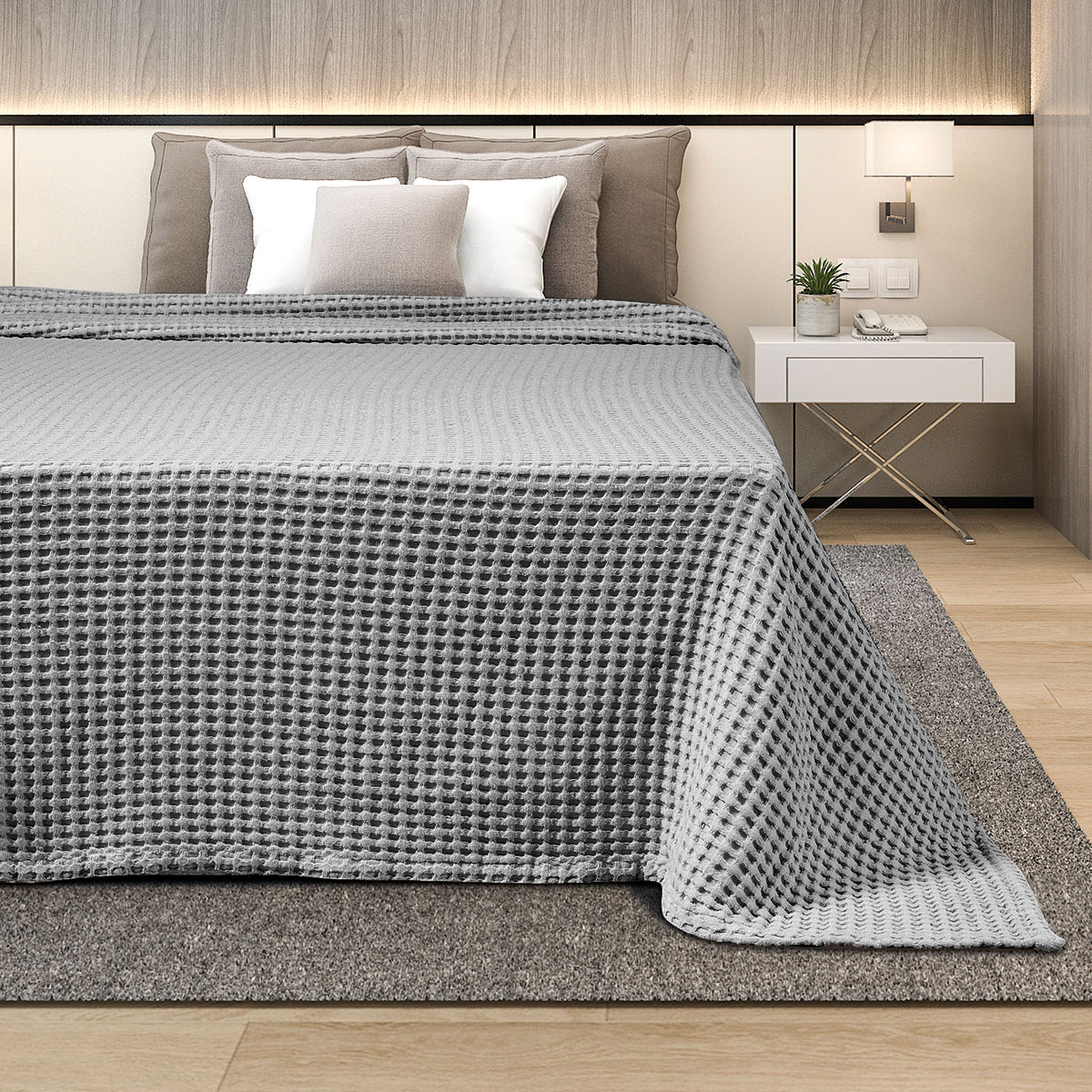 ΚΟΥΒΕΡΤΑ ΠΙΚΕ ΜΟΝΗ 170Χ240 ADAM HOME GREY 3 ΚΟΥΒΕΡΤΑ ΠΙΚΕ ΜΟΝΗ 170Χ240 ADAM HOME GREY