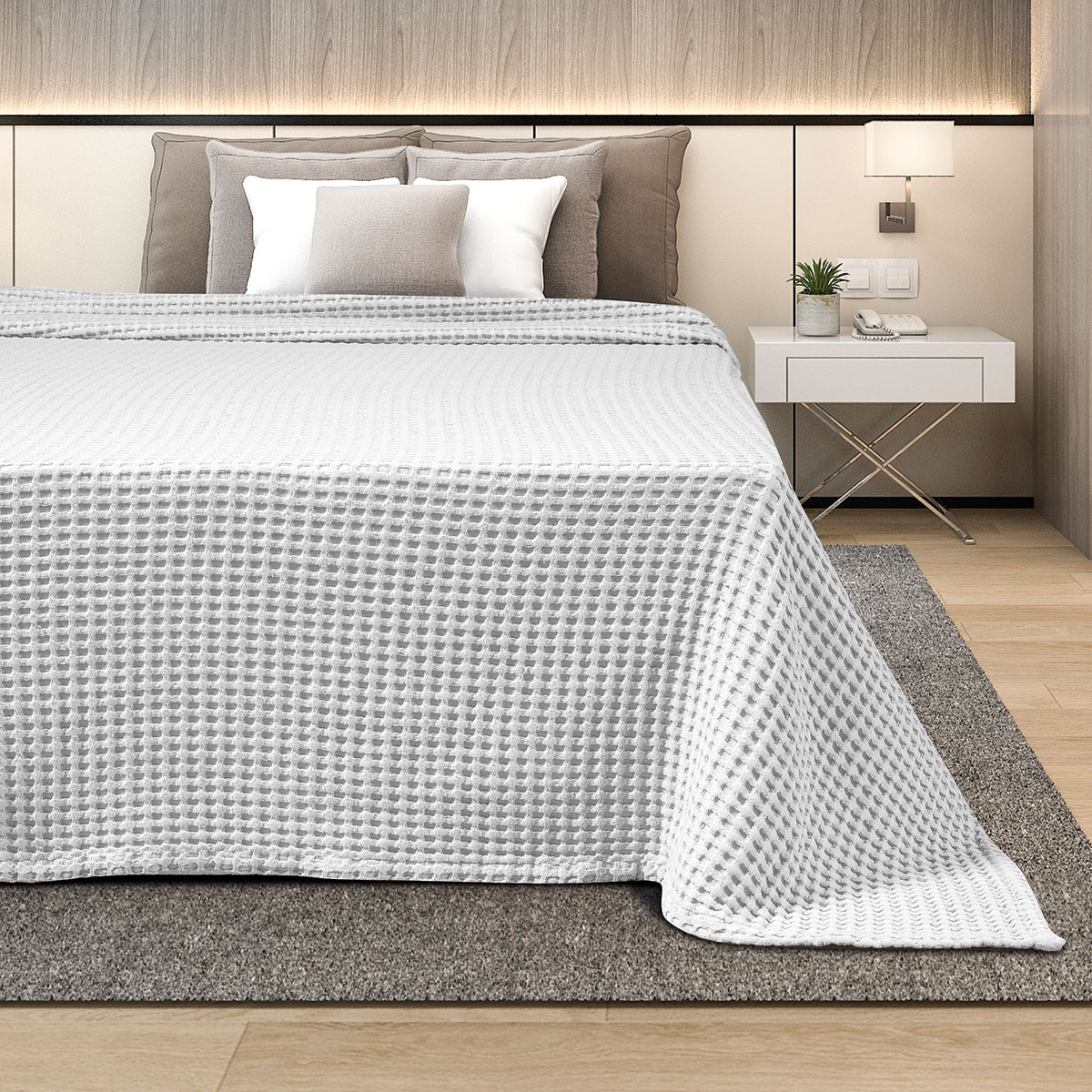 ΚΟΥΒΕΡΤΑ ΠΙΚΕ ΜΟΝΗ 170Χ240 ADAM HOME WHITE 2 ΚΟΥΒΕΡΤΑ ΠΙΚΕ ΜΟΝΗ 170Χ240 ADAM HOME WHITE