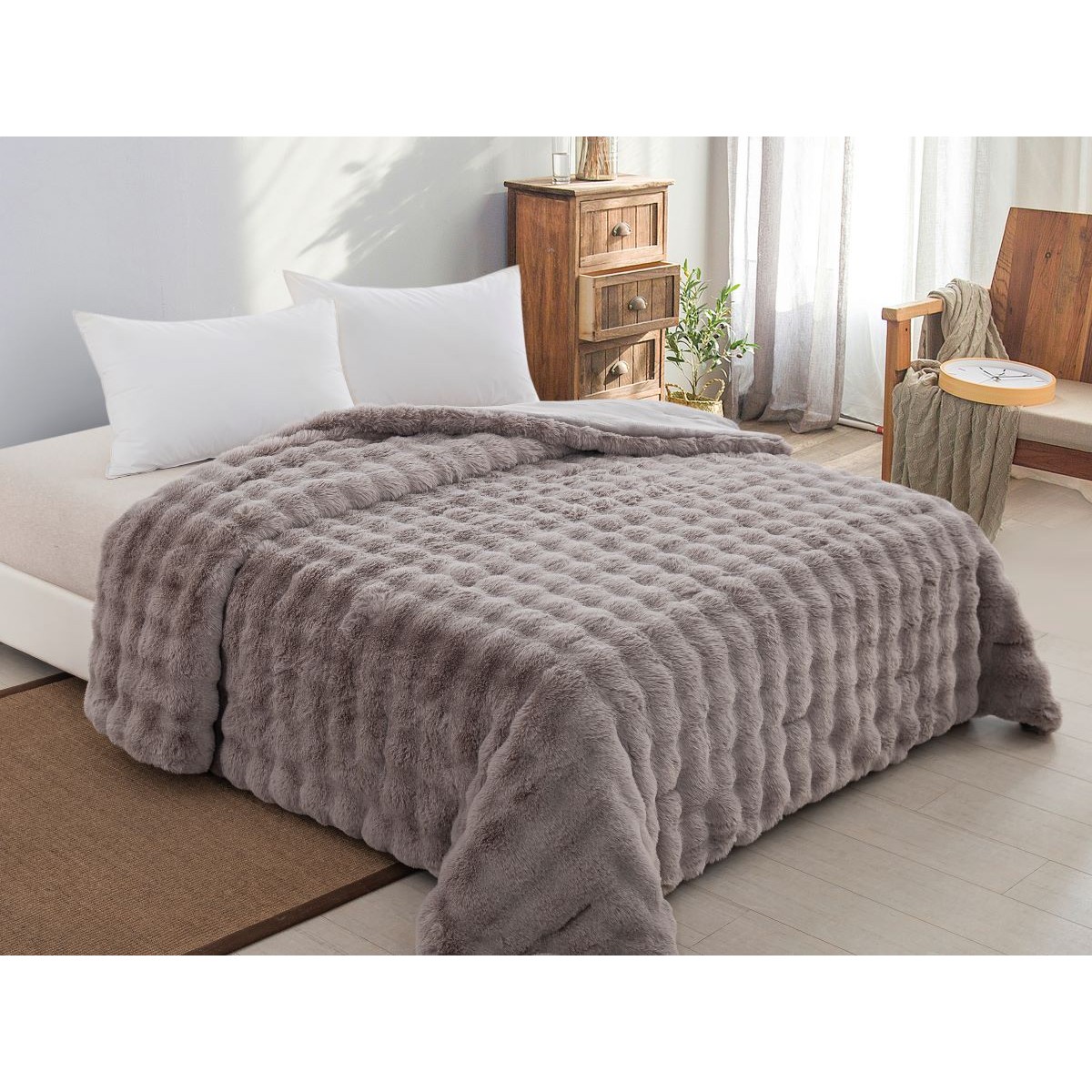 ΚΟΥΒΕΡΤΟΠΑΠΛΩΜΑ ΓΟΥΝΑ/FLANNEL ΥΠΕΡΔΙΠΛΟ 220X240 ADAM HOME (900) GREY 3 ΚΟΥΒΕΡΤΟΠΑΠΛΩΜΑ ΓΟΥΝΑ/FLANNEL ΥΠΕΡΔΙΠΛΟ 220X240 ADAM HOME (900) GREY