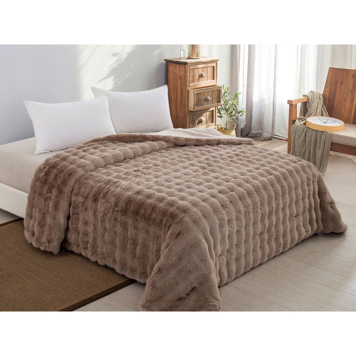 ΚΟΥΒΕΡΤΟΠΑΠΛΩΜΑ ΓΟΥΝΑ/FLANNEL ΥΠΕΡΔΙΠΛΟ 220X240 ADAM HOME (900) TAUPE 3 ΚΟΥΒΕΡΤΟΠΑΠΛΩΜΑ ΓΟΥΝΑ/FLANNEL ΥΠΕΡΔΙΠΛΟ 220X240 ADAM HOME (900) TAUPE