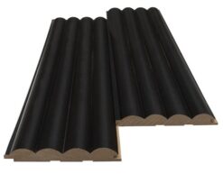 MDF PANEL ME 3D ΠΗΧΑΚΙΑ 805090 WAVE ST 16/119/2750mm BLACK EDITION