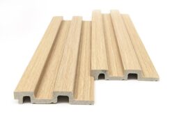 PS PANEL  ΜΕ 3D ΠΗΧΑΚΙΑ 04 RESIDENCE 21/122 mm WHITE OAK
