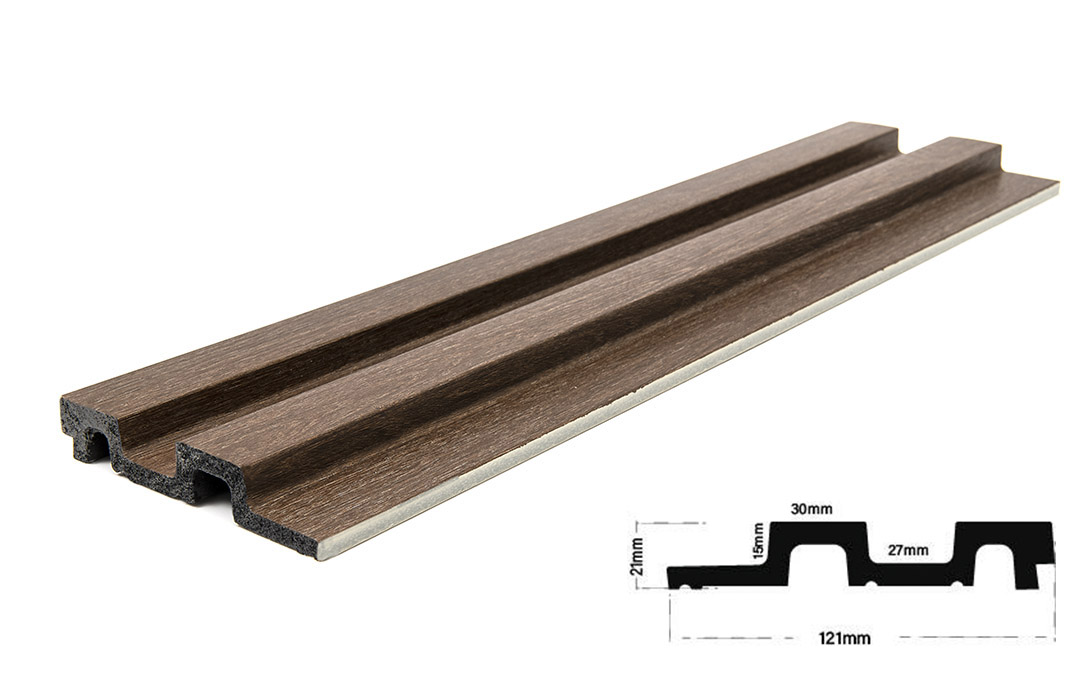 PS PANEL ΜΕ 3D ΠΗΧΑΚΙΑ 08 RESIDENCE 21/122 mm DARK BROWN OAK 5 PS PANEL ΜΕ 3D ΠΗΧΑΚΙΑ 08 RESIDENCE 21/122 mm DARK BROWN OAK - Image 3