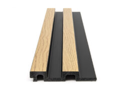 Alternative view of PS PANEL  ΜΕ 3D ΠΗΧΑΚΙΑ F4 RESIDENCE 21/122 mm  NAT.OAK/BLACK