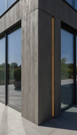 PANEL ΕΥΚΑΜΠΤΗΣ ΠΕΤΡΑΣ 117050  CONCRETE BOARD 600/1200mm MEDIUM GREY - Image 5