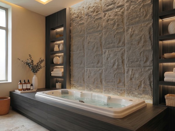 PANEL PU ΤΕΧΝΗΤΗΣ ΠΕΤΡΑΣ 305040 STONE SKIN 600/1200mm LIGHT GREY 4 PANEL PU ΤΕΧΝΗΤΗΣ ΠΕΤΡΑΣ 305040 STONE SKIN 600/1200mm LIGHT GREY - Image 2