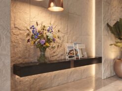 Alternative view of PANEL PU ΤΕΧΝΗΤΗΣ ΠΕΤΡΑΣ 307020 STONE SKIN 600/1200mm BEIGE WHITE 