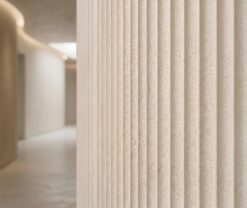 Alternative view of GIGA PANEL 1200/2800mm (ΣΕΤ 2ΤΜΧ)  ΕΥΚΑΜΠΤΗ ΠΕΤΡΑ 113020 RIPPLE BOARD BEIGE WHITE 