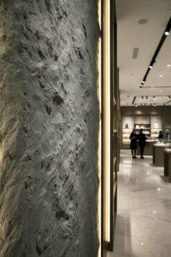 PANEL 114050 (ΚΙΒ   8ΤΜΧ) ΕΥΚΑΜΠΤΗΣ ΠΕΤΡΑΣ 600/1200mm STAR MOON STONE MEDIUM GREY  - Image 4