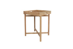 0060352 Τραπέζι Tray (50x50x66) παλαιωμένο ιαβανέζικο teak