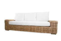 Alternative view of 0100050 Καναπές Τριθέσιος Cirebon Natural (215x80x70) rattan