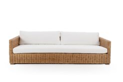 0100056 Καναπές Τριθέσιος Life (220x86x60) rattan
