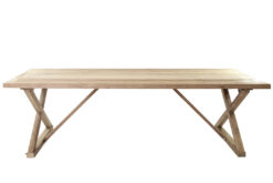 Alternative view of 0120005 Τραπεζαρία Minerva (260x100x78) από ξύλο reclaimed teak