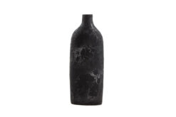 0630019 Κεραμικό Διακοσμητικό βάζο Siso Oki Black Spot Silver Medium (18x13x50)