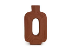 ows.0750005 Διακοσμητικό Βάζο Leda Teracotta (20.5x7.5x36)