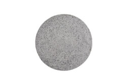 Alternative view of 0800001 Σκαμπό Biella Terazzo Grey Black (35x35x44)