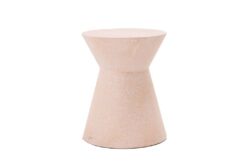 0800002 Σκαμπό Biella Terazzo Pink White (35x35x44)