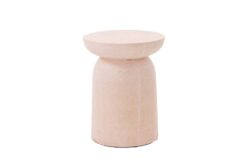0800008 Σκαμπό Rieti Terazzo Pink White (35x35x45)