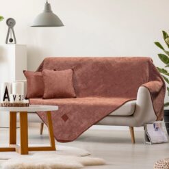 Σετ ριχτάρι 3τμχ Tabac Art 8405 (180x170+180x250+180x300) Κεραμιδί