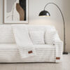 Γούνινο Σετ ριχτάρι 2τμχ Stripe Art 8728 (180x250+180x300) Λευκό 1 8728