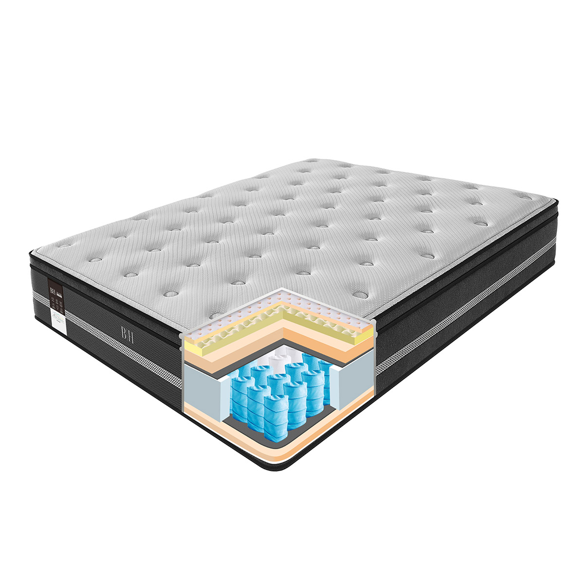 Στρώμα Pedic Μονό 100x200x32,5 Γκρι,Ανθρακί 9 Στρώμα Pedic Μονό 100x200x32,5 Γκρι,Ανθρακί - Image 7