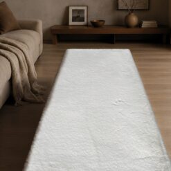 Χαλί Γούνα Mellow 01 Ivory Σετ 3 τεμ.