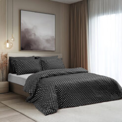 Σετ σεντόνια μονά με λάστιχο Art 10101 Fancy 110x200+30 Μαύρο