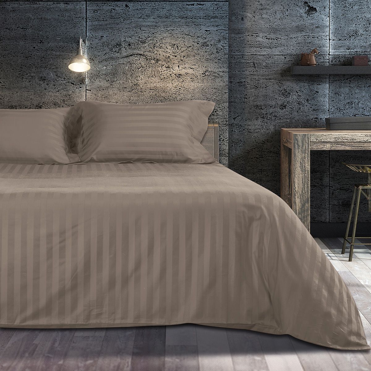 Σετ σεντόνια υπέρδιπλα με λάστιχο Art 1530 Stripe σε 7 αποχρώσεις 170x200+30 3 Σετ σεντόνια υπέρδιπλα με λάστιχο Art 1530 Stripe σε 7 αποχρώσεις 170x200+30